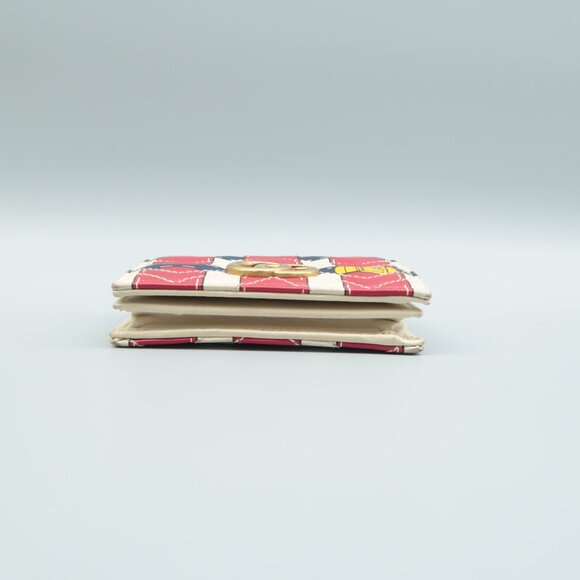 GUCCI White&Red Trompe L'Oeil Leather Wallet - Picture 4 of 12